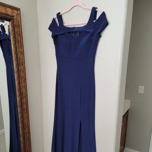 Navy Formal Dress Large (8-10)